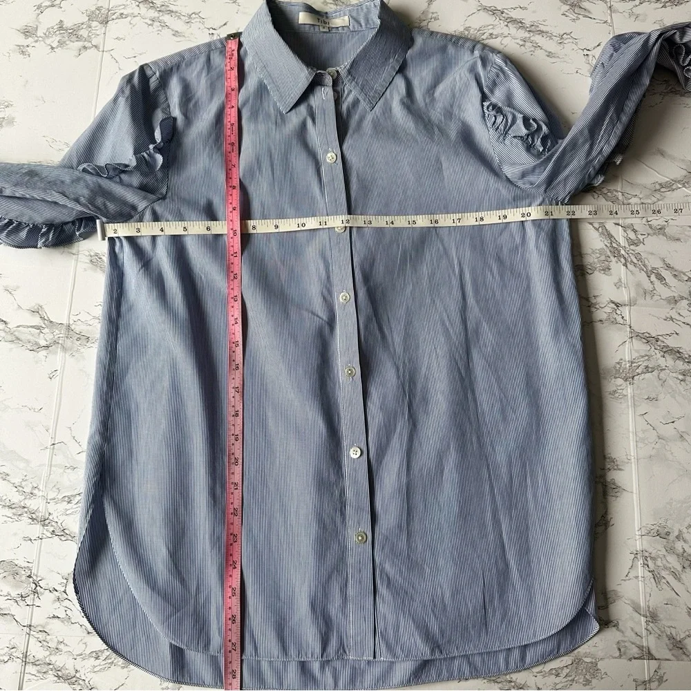 Tibi Ruffle Button Down Shirt - Picture 5 of 9